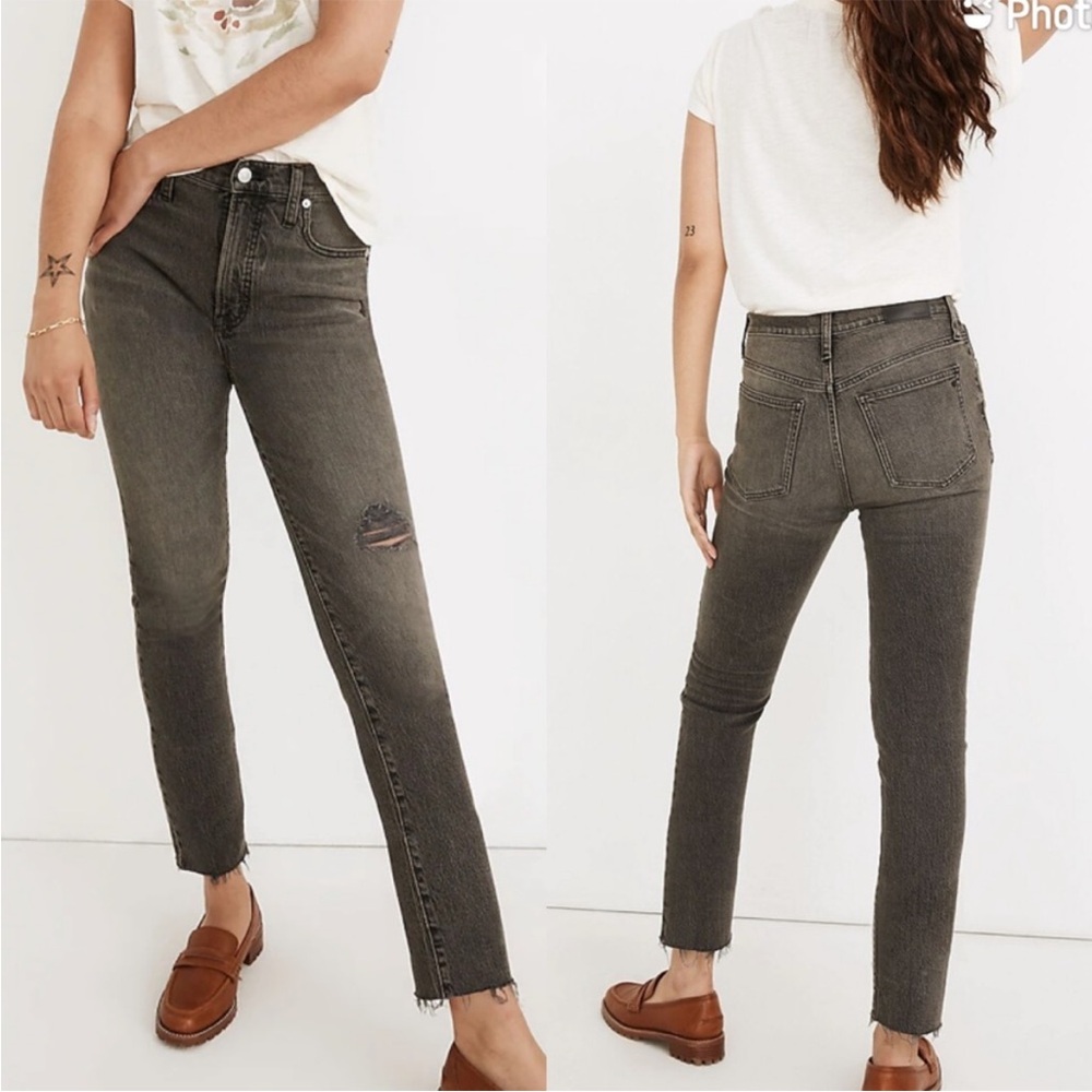 Madewell The Perfect Vintage Jeans in Cosner Wash Distressed Size 24